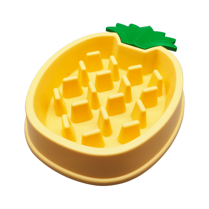 Tazón de alimentación lenta en forma de piña