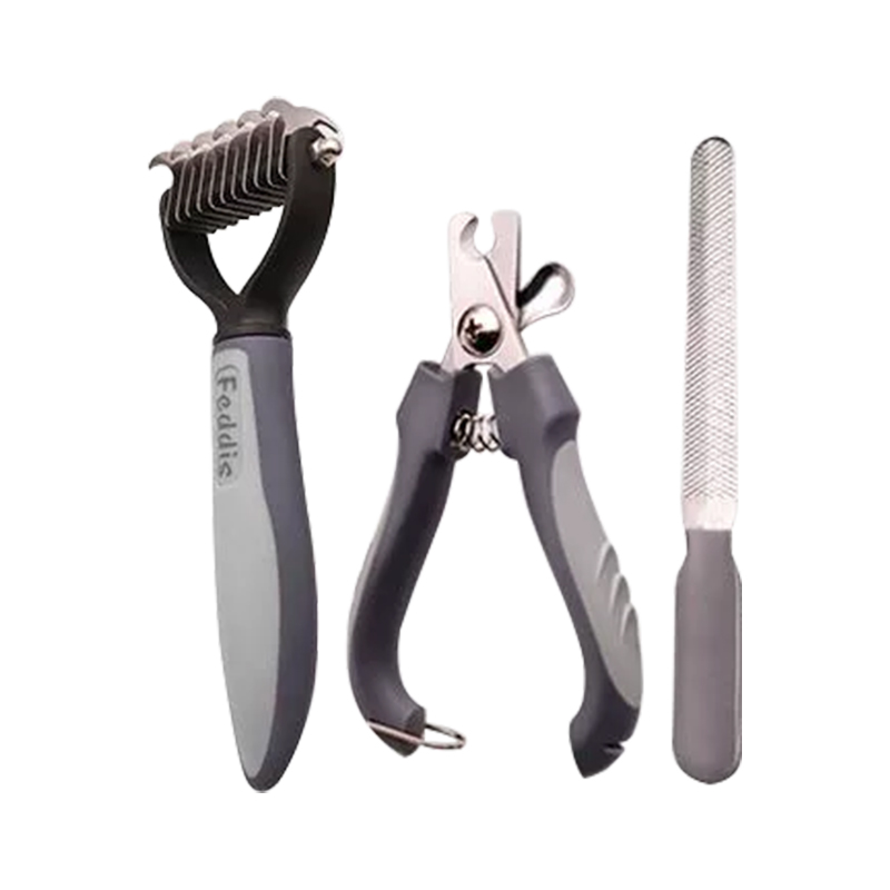 Kit de herramientas de cuidado de mascotas de acero inoxidable para perros y gatos