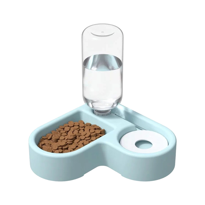 Comedero 3 en 1 para agua y comida para perros y gatos
