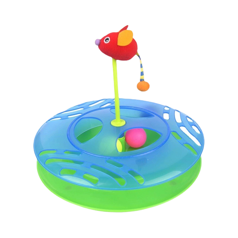 Juguete de turntable interactivo para gatos
